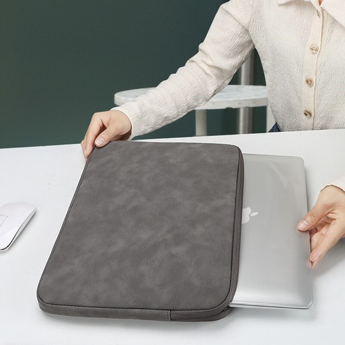 Leather laptop sleeve bag - leather,